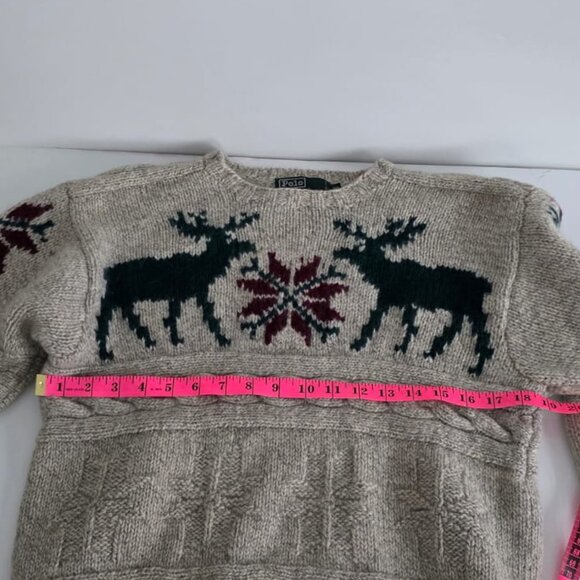POLO RALPH LAUREN VTG WOOL SWEATER! - Picture 9 of 15
